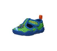 Playshoes Chaussons de bain enfant scratch dinosaure bleu/vert - garçon - Gr. 28/29