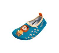 PLAYSHOES Claquettes / Tongs 'Dschungel' pétrole / orange / orange foncé, Taille 20-21