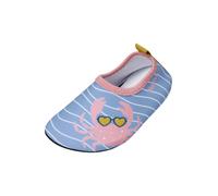 PLAYSHOES Claquettes / Tongs 'Krebs' bleu-gris / moutarde / rose, Taille 22-23