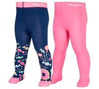 Playshoes Collants, Opaque, Bonbons Lot de 2, 98/104 Mixte Enfant