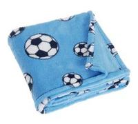 Playshoes couverture polaire football 75 x 100 cm bleu Bleu G