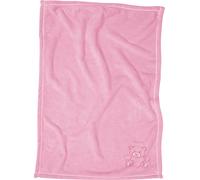Playshoes Couverture bébé 301700 – Polaire Ours Mixte Rose One Size