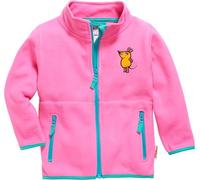 PLAYSHOES Veste en polaire 'DIE MAUS' bleu ciel / marron / orange clair / rose, Taille 98