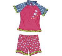 Playshoes Ensemble de Bain Anti-UV Badebekleidungsset, Fleurs, 98/104 Mixte Enfant