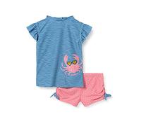 PLAYSHOES Maillot de bain 'Krebs' bleu / rose clair / blanc, Taille 86-92