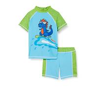 Playshoes Ensemble de Bain Unisexe pour Enfant Protection UV Maillot de Bain 2 pièces, Dinosaure, 7-9 Years