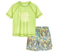Playshoes Ensemble de Protection Contre Les éruptions cutanées en Deux pièces Wave Green 146-152 pour garçons
