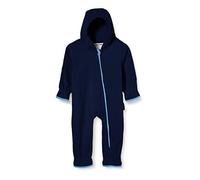 Playshoes Fleece-Overall farblich abgesetzt Combinaison De Neige Mixte bébé Bleu (Marine 11) 92