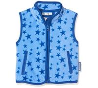Playshoes Fleece-Weste Sterne Veste sans Manche, Bleu (Blau 7), 80 Bébé Fille