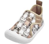 Playshoes Garçon Unisex Kinder Freizeitschuh Basket, Braun Allover Hunde, 26 EU