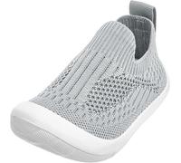 Playshoes Garçon Unisex Kinder Freizeitschuh Basket, Grau Strick, 22 EU