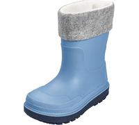 Playshoes Garçon Unisex Kinder Gummistiefel gefüttert Botte de Pluie, Blau Socke, 25 EU