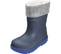 Playshoes Garçon Unisex Kinder Gummistiefel gefüttert Botte de Pluie, Marine Socke, 24 EU