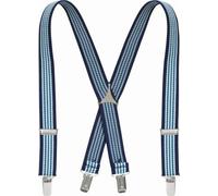 Playshoes Hosenträger Gestreift Bretelles, Bleu (Hellblau/Marine), 75 (Taille Fabricant: 60 Centimeters) Mixte Enfant