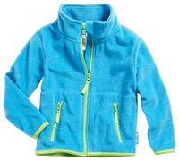 Playshoes Kinder Fleece-Jacke Farbig Abgesetzt Blouson de Polyester molletonné, Aquablau, 164 cm Mixte Enfant