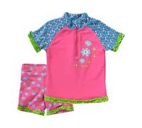 PLAYSHOES Maillot de bain bleu / bleu clair / vert / rose, Taille 86-92