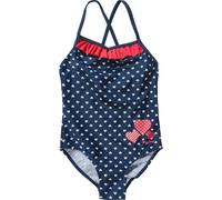 Playshoes UV-Schutz Badeanzug Herzchen Maillot une pièce, Bleu (Marine 11), 110/116 Fille