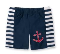 PLAYSHOES Maillot de bain bleu marine / rouge feu / blanc, Taille 134-140