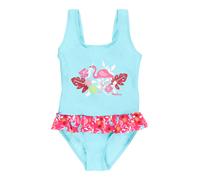 Playshoes UV-Schutz Badeanzug Flamingo Maillot une pièce, Turquoise (Türkis 15), 122 (Taille fabricant: 122/128) Fille