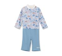 Playshoes Manches Longues Combinaison de Soleil, Dino Allover, 74/80 Mixte Enfant