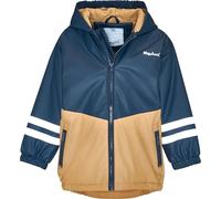 Playshoes Manteau de pluie unisexe pour enfant, doublure en polaire, Bleu marine/marron, 140