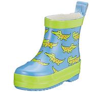 bottes de pluie courtes crocodiles bleu/vert
