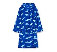 Playshoes Mixte enfant Fleece-bademantel Hai Peignoir, Bleu (original), 7 ans EU