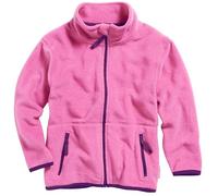 Playshoes Mixte enfant Fleece-jacke Farbig Abgesetzt Blouson, Rose (Pink 18), 104 EU
