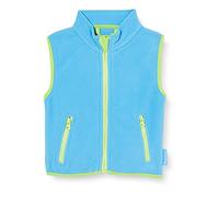 Playshoes Mixte enfant Fleece-weste Farbig Abgesetzt Veste Sans Manche, Bleu (Aqua Blau 23), 116 EU