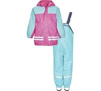 Playshoes Mixte enfant Regen-anzug Mit Fleece-futter Veste Imperm able, Turquoise (Türkis 15), 104 EU