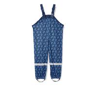 Playshoes Mixte enfant Regenlatzhose Mit Baustelle Allover Pantalon De Pluie, Bleu (Marine 11), 104 EU