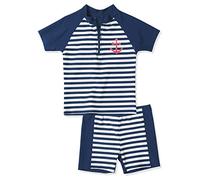 Playshoes Mixte Enfant Uv-schutz Bade-set Zweiteilig Schwimmshirt Badeshorts Badebekleidung, Bleu Marine, 134-140 EU