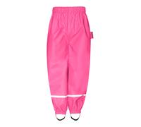 Playshoes Salopette de Pluie Unisexe pour Enfant avec Doublure Polaire Coupe-Vent et imperméable, Pantalon Rose, 116