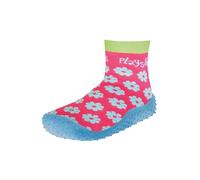 PLAYSHOES Pantoufle bleu clair / kiwi / framboise, Taille 24,5