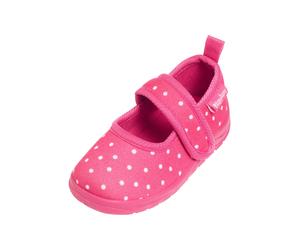 PLAYSHOES Pantoufle rose / blanc, Taille 26,5