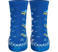 Playshoes Pantoufles Chaussons Mixte Enfant, Étoiles Bleues, 28/29 EU