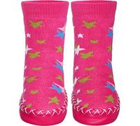 Playshoes Pantoufles Chaussons Mixte Enfant, Étoiles Roses, 23/26 EU