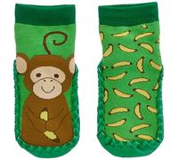 Playshoes Mixte Enfant Pantoufles, Singe, 28/29 EU
