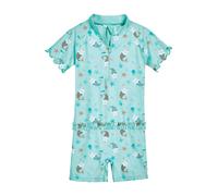 PLAYSHOES Protection UV 'Einhornmeerkatze' marron / menthe / blanc, Taille 98-104