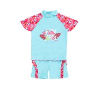 PLAYSHOES Protection UV 'Flamingo' turquoise / mélange de couleurs / rose, Taille 122-128