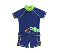 Playshoes UV-Schutz Bade-Set Krokodil Boxer, Bleu (Marine 11), 110 (Taille fabricant: 110/116) Garçon