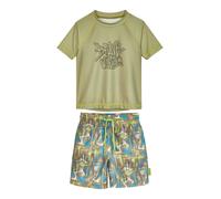 PLAYSHOES Protection UV 'Wave' azur / olive / vert clair / blanc, Taille 86-92