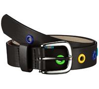 Playshoes PU-Gürtel mit Nieten Ceinture, Noir (Schwarz 20), FR: 75 (Taille Fabricant: 75cm) Mixte