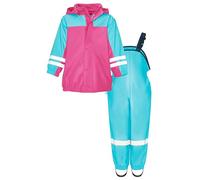 Playshoes Regen-Anzug mit Fleece-Futter Veste Imperméable, Turquoise (Türkis 15), 128 Fille