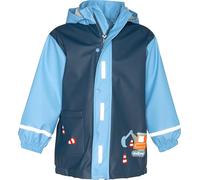 Playshoes Regen-mantel Baustelle Veste Imperméable Mixte enfant, Bleu (Marine 11), 104