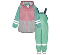 Playshoes Regen-Set Ensemble de Pluie, Rose/Vert, 104 (Lot de 2) Mixte Enfant