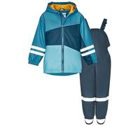 Playshoes Regen Set Pluie Turquoise Marine, 92 (Pack de 2) Unisexe-Enfants et Garçons, Turquoise marine, 92