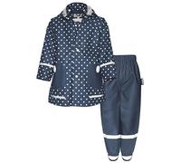 Playshoes Regen-Set Regenhose Combinaison de Pluie, Taille à Pois, 116 (Lot de 2) Mixte Enfant