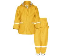 Playshoes Regen-Set Regenhose Combinaison de Pluie, Taille Jaune Basique, 86 (Lot de 2) Mixte Enfant