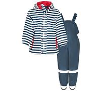 Playshoes Regen-Set Regenlatzhose Combinaison de Pluie, Bleu Marine, 98 (Lot de 2) Mixte Enfant